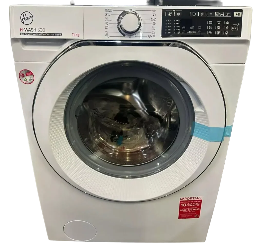 Hoover H-Wash 500 11kg 1400RPM Spin Washing Machine In White - HW411AMC1-80 - Image 1