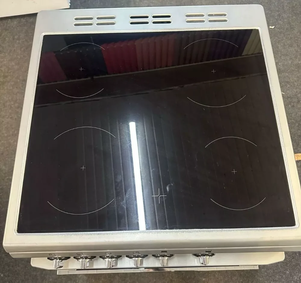Flavel Milano 60cm Electric Ceramic Cooker With Two Cavities In Silver - ML61CDS - Image 3