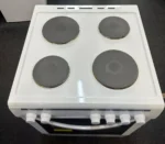 Essentials 60cm Electric Cooker With Electric Solid Plates In White CFSE60W18 - Image 2