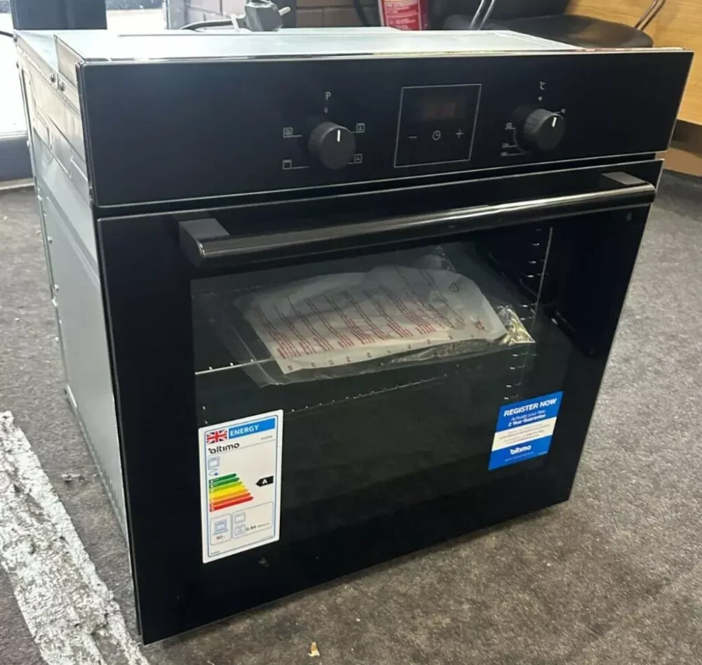 Altimo 80liter Built In Single Oven With Digital Clock Display In Black- BIS0FB - Image 6