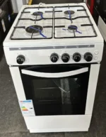 Essentials 50 cm Full Gas Cooker WIth Integrated Grill In White - CFSGWH18- EB24