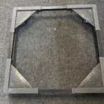 Square Black appliance roller trolley for gas electric cookers