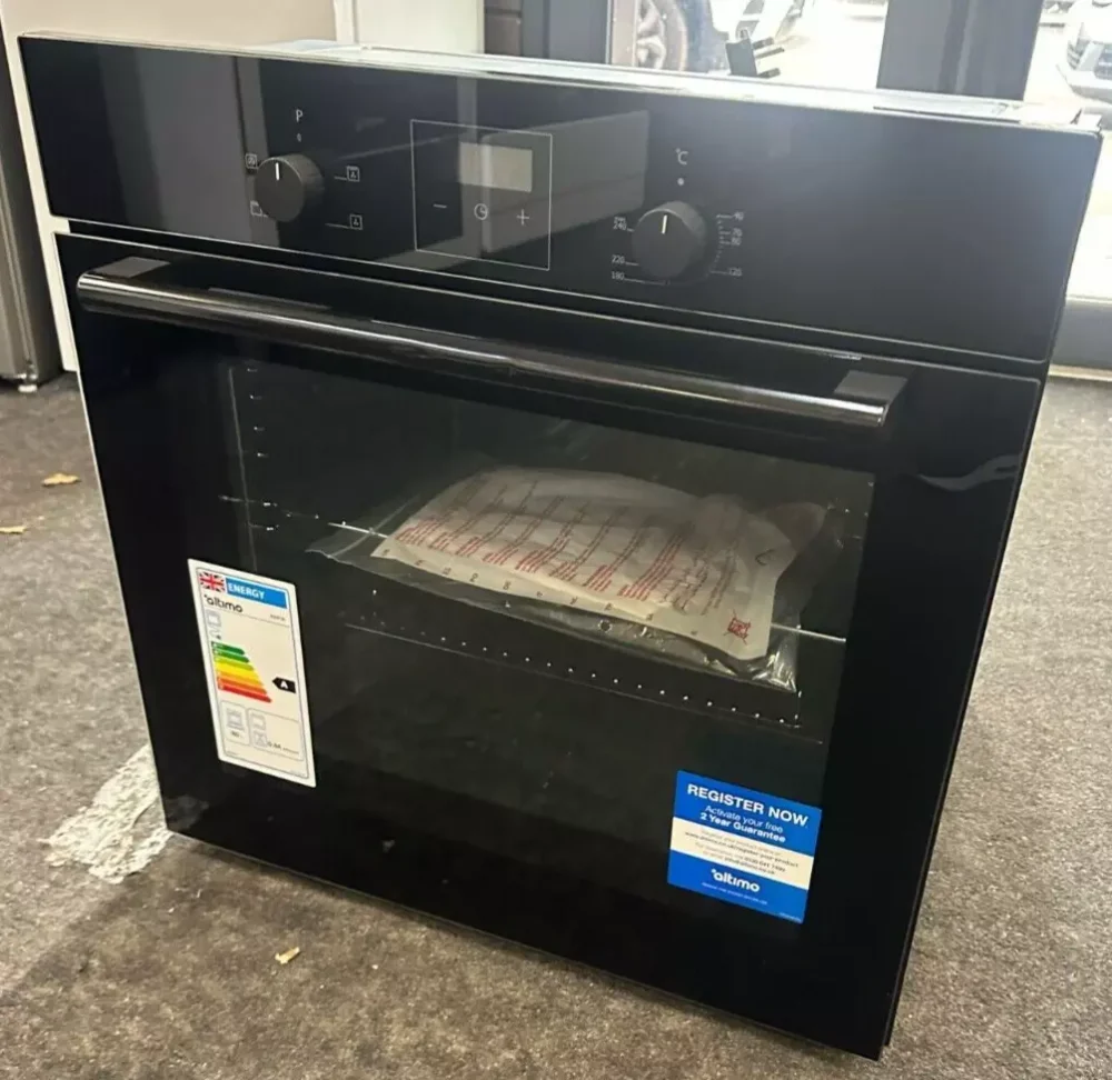 Altimo 80liter Built In Single Oven With Digital Clock Display In Black- BIS0FB - Image 5