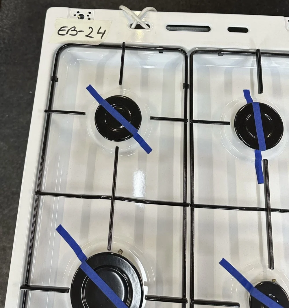 Essentials 50 cm Full Gas Cooker WIth Integrated Grill In White - CFSGWH18- EB24 - Image 3