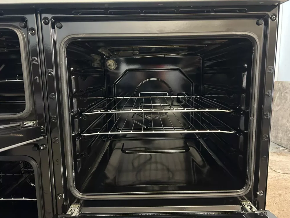 Flavel 100cm Dual Fuel Range Cooker With 4 Cavities In Silver & Chrome- MLN10FRS - Image 9