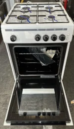 Essentials 50 cm Full Gas Cooker WIth Integrated Grill In White - CFSGWH18- EB24 - Image 4