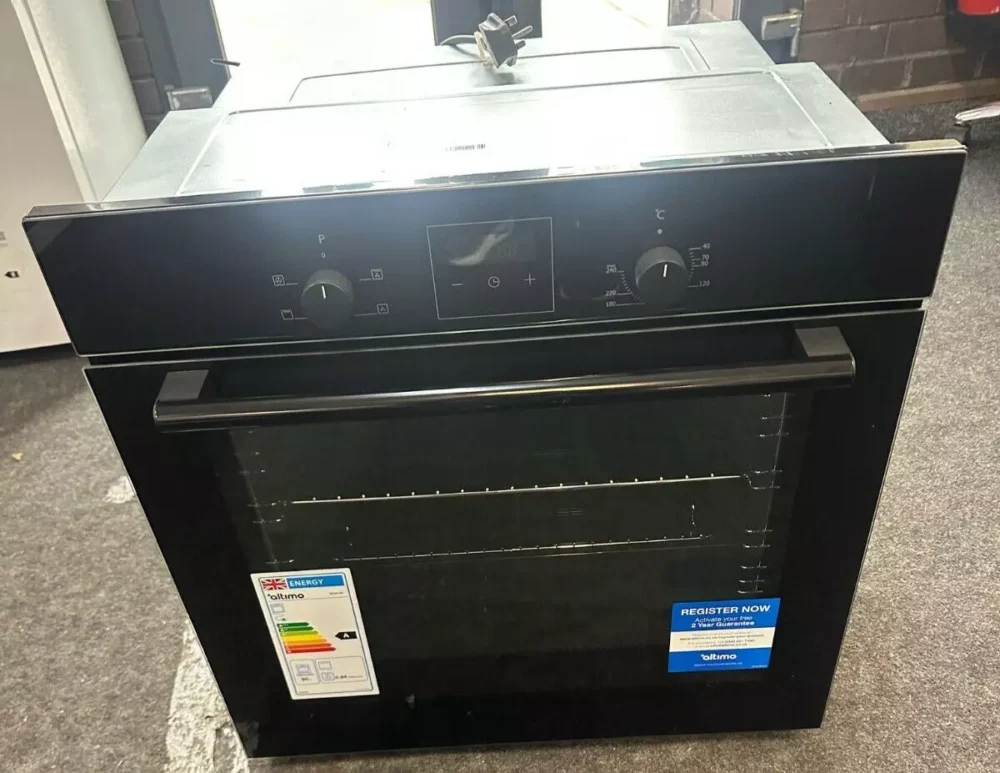 Altimo 80liter Built In Single Oven With Digital Clock Display In Black- BIS0FB - Image 2