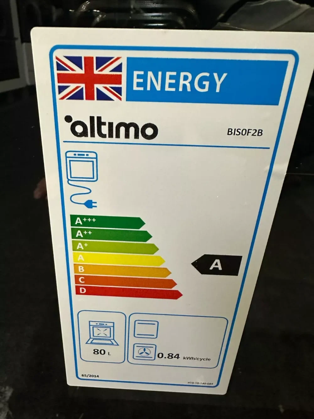 Altimo 80liter Built In Single Oven With Digital Clock Display In Black- BIS0FB - Image 8