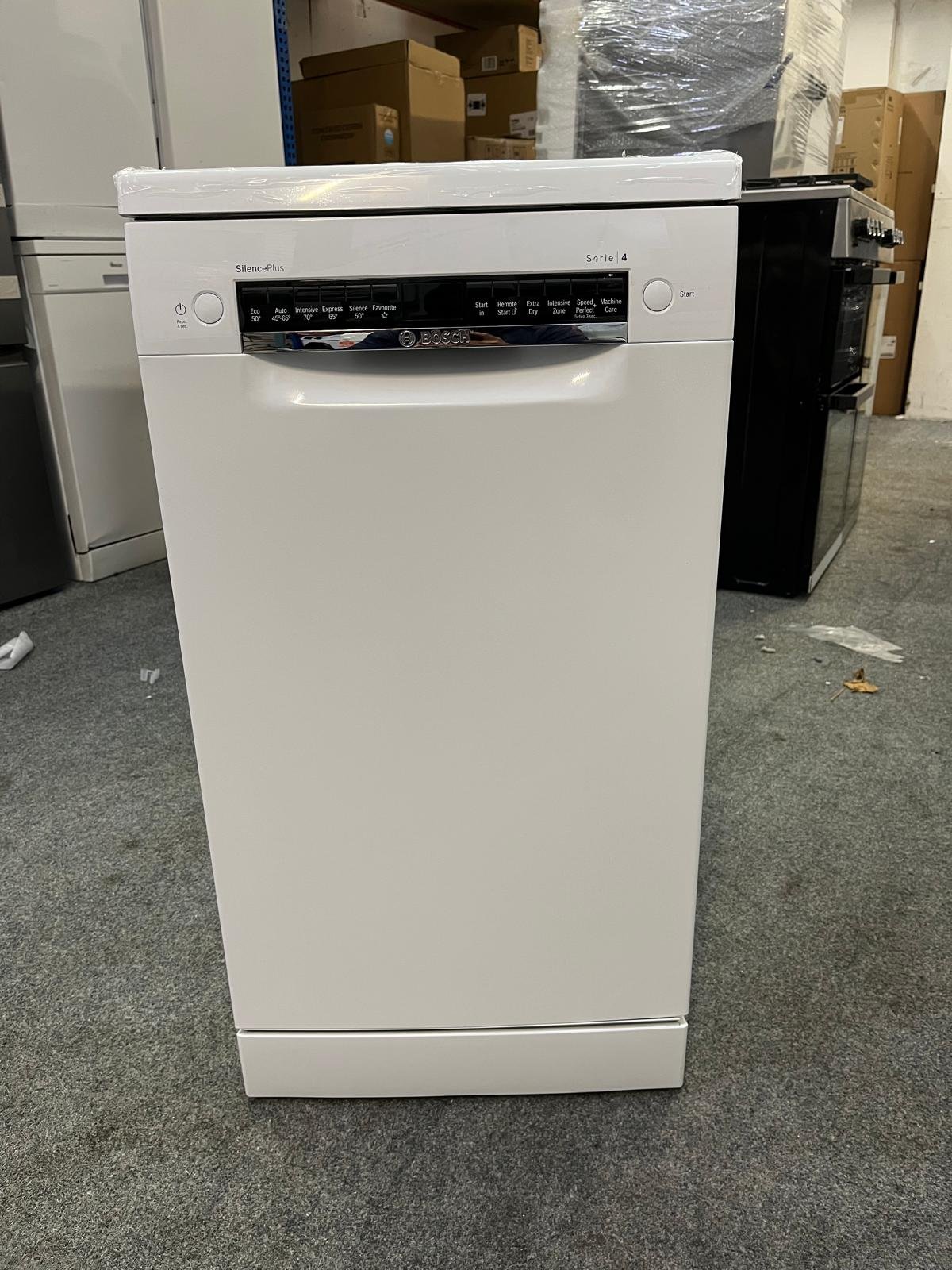 04-11-25-i BOSCH Series 4 SPS4HMW49G Slimline WiFi-enabled Dishwasher – White - Image 1