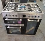 LEISURE CK90F530X 90 cm Dual Fuel Range Cooker – Stainless Steel & Chrome - Image 3