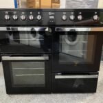 FLAVEL Milano 100 MLN10CRK Electric Range Cooker – Black & Chrome