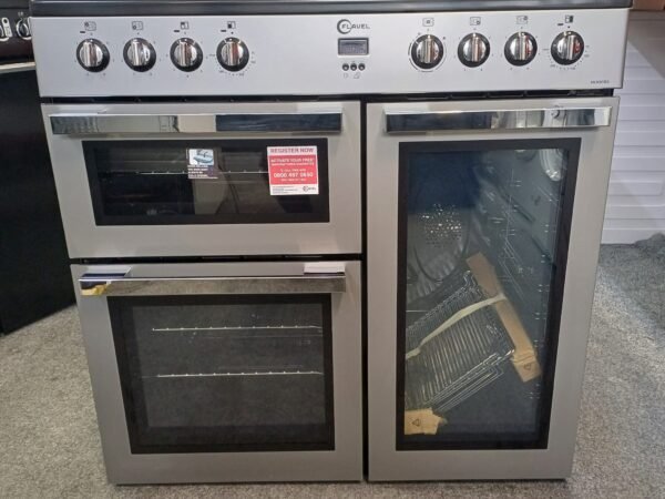 FLAVEL MLN9CRS 90 cm Electric Range Cooker – Silver