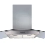 CDA 90cm Extractor Convertible Curved Cooker Hood With Timer - EKPK90SS