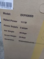 CDA 90cm Extractor Convertible Curved Cooker Hood With Timer - EKPK90SS - Image 12