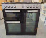 FLAVEL MLN9FRS 90 cm Dual Fuel Range Cooker – Silver & Black