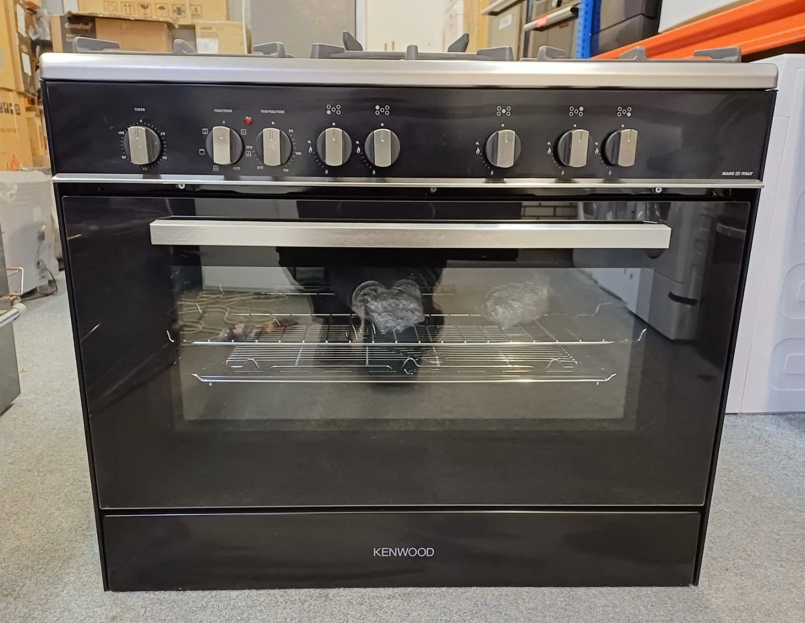 s-l1600 - 2025-11-27T124419.180 Kenwood 90cm dual fuel cooker black and chrome stainless steel CK306 - Image 1