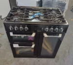 Leisure 90cm Dual Fuel Range Cooker in Black crome Cuisinemaster CS90F530K - Image 2