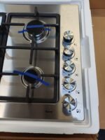 Ferre EL010 - 90cm Built-in Gas Hob - 5 Burners - Cast Iron Pan Supports - Wok Burner - Stainless Steel Body - Image 8