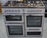 FLAVEL MLN10FRS 100 CM Dual Fuel Range Cooker - Silver & Chrome - Image 5