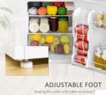 HOMCOM 88L Under Counter Fridge Freezer - White 800-128V70WT - Image 7