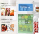 HOMCOM 88L Under Counter Fridge Freezer - White 800-128V70WT - Image 3