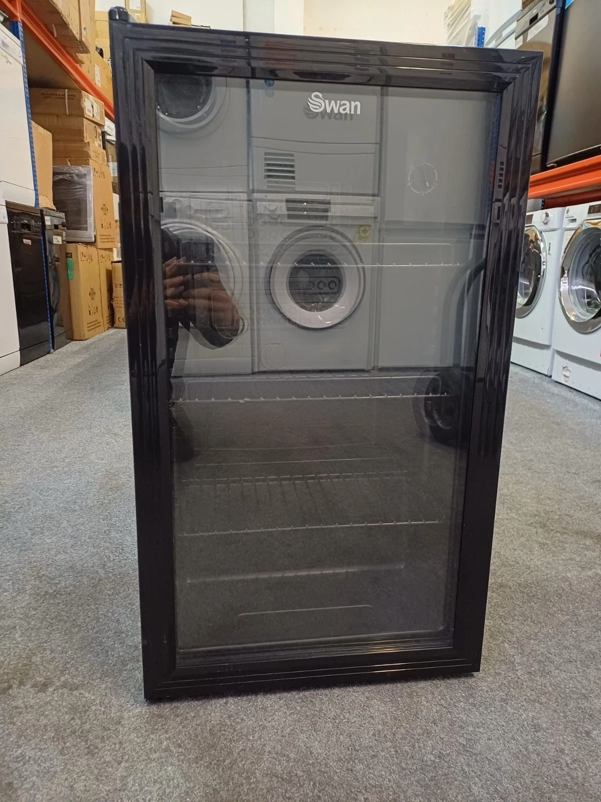 s-l1600 - 2025-12-02T125611.421 Swan 80L Freestanding Undercounter Fridge In Black - SR12030BN - Image 1