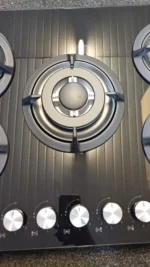 ElectriQ 75cm 5-Burner Gas Hob with Glass Surface – Black - Image 6