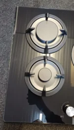 ElectriQ 75cm 5-Burner Gas Hob with Glass Surface – Black - Image 4