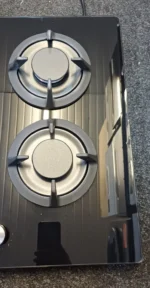 ElectriQ 75cm 5-Burner Gas Hob with Glass Surface – Black - Image 3