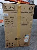CDA 90cm Viceroy Canopy Range Hood with Glass Panel WRCAN90RF - Image 6