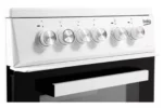 Beko 50cm Freestanding Double Oven Electric Cooker In White - KDVC563A - Image 8