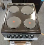 Beko KS530S 50 cm Electric Solid Plate Cooker in Silver - Image 7