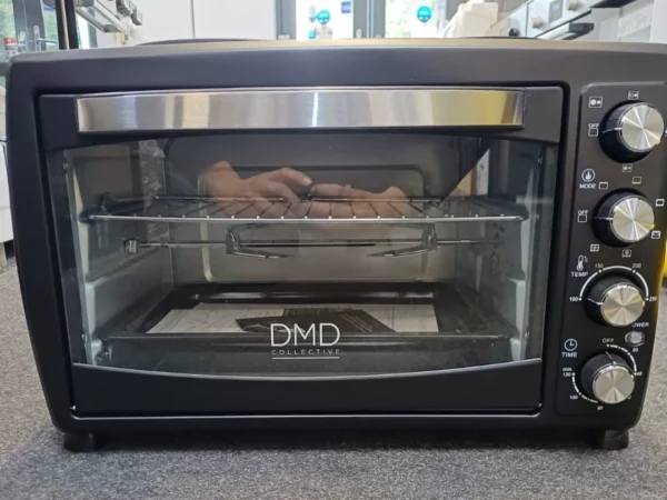 35L Black All-in-One Mini Oven Electric Cooker with Dual Hot Plates