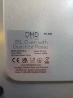 35L Black All-in-One Mini Oven Electric Cooker with Dual Hot Plates - Image 5