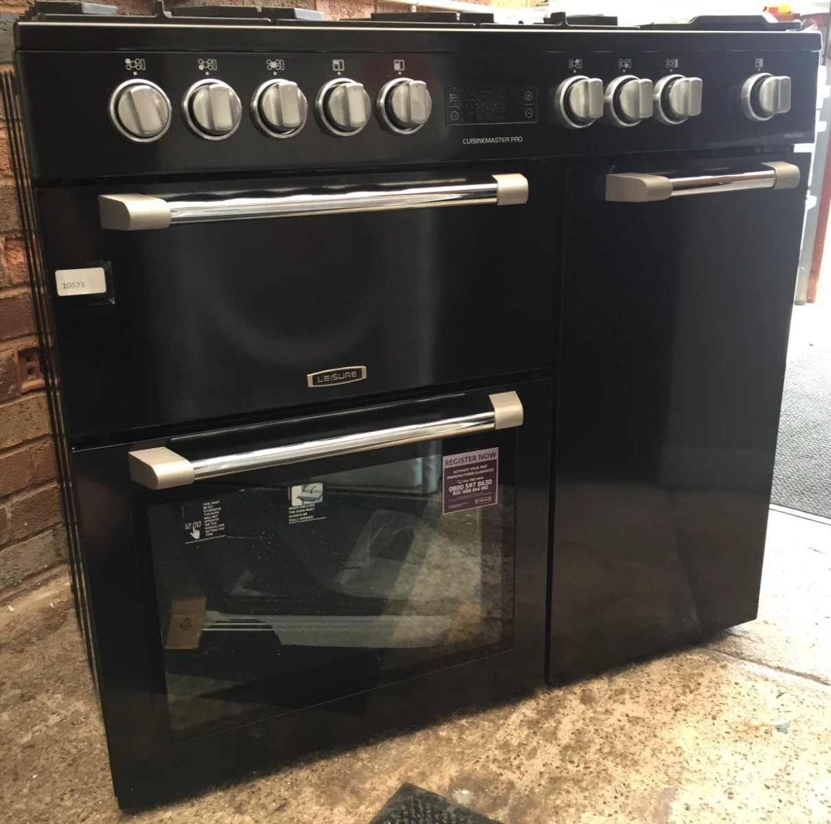 s-l1600 - 2025-12-15T121832.604 Leisure 100cm Dual Fuel Range Cooker, Black, PR100F530K - Image 1