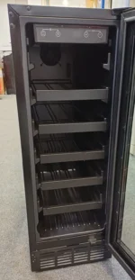 electriQ 18 Bottle Capacity 30cm Freestanding Under Counter Wine Cooler - Black - Image 6