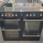 Flavel Milano 100 MLN10CRK 100cm Electric Range Cooker Black and Chrome