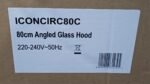 Apelson ICONCIRC80C 80cm Angled Glass Cooker Hood with Copper Inlet - Image 4