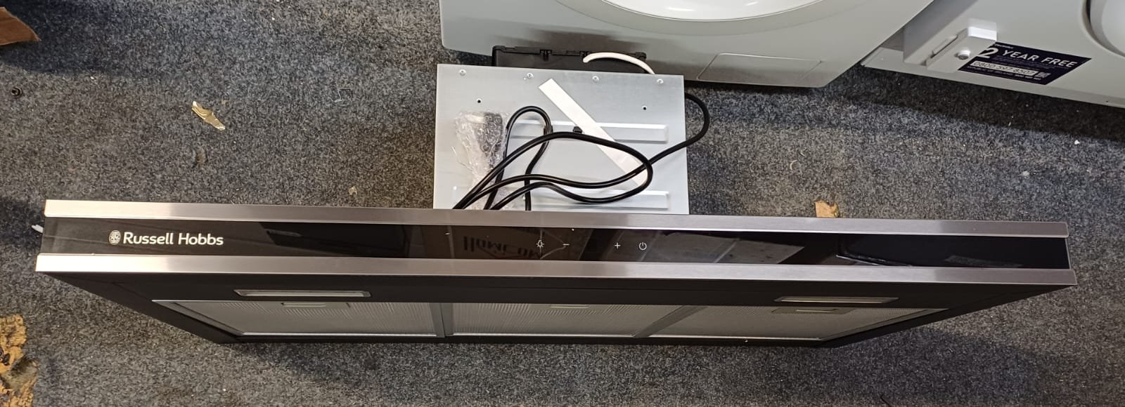 WhatsApp Image 2026-01-03 at 9.39.42 AM RUSSELL HOBBS RHGCH903DS Midnight Collection Chimney Cooker Hood – Dark Steel - Image 1