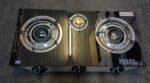 N.J NGB-S3 Black Glass 3 Burners Gas Stove - Image 2