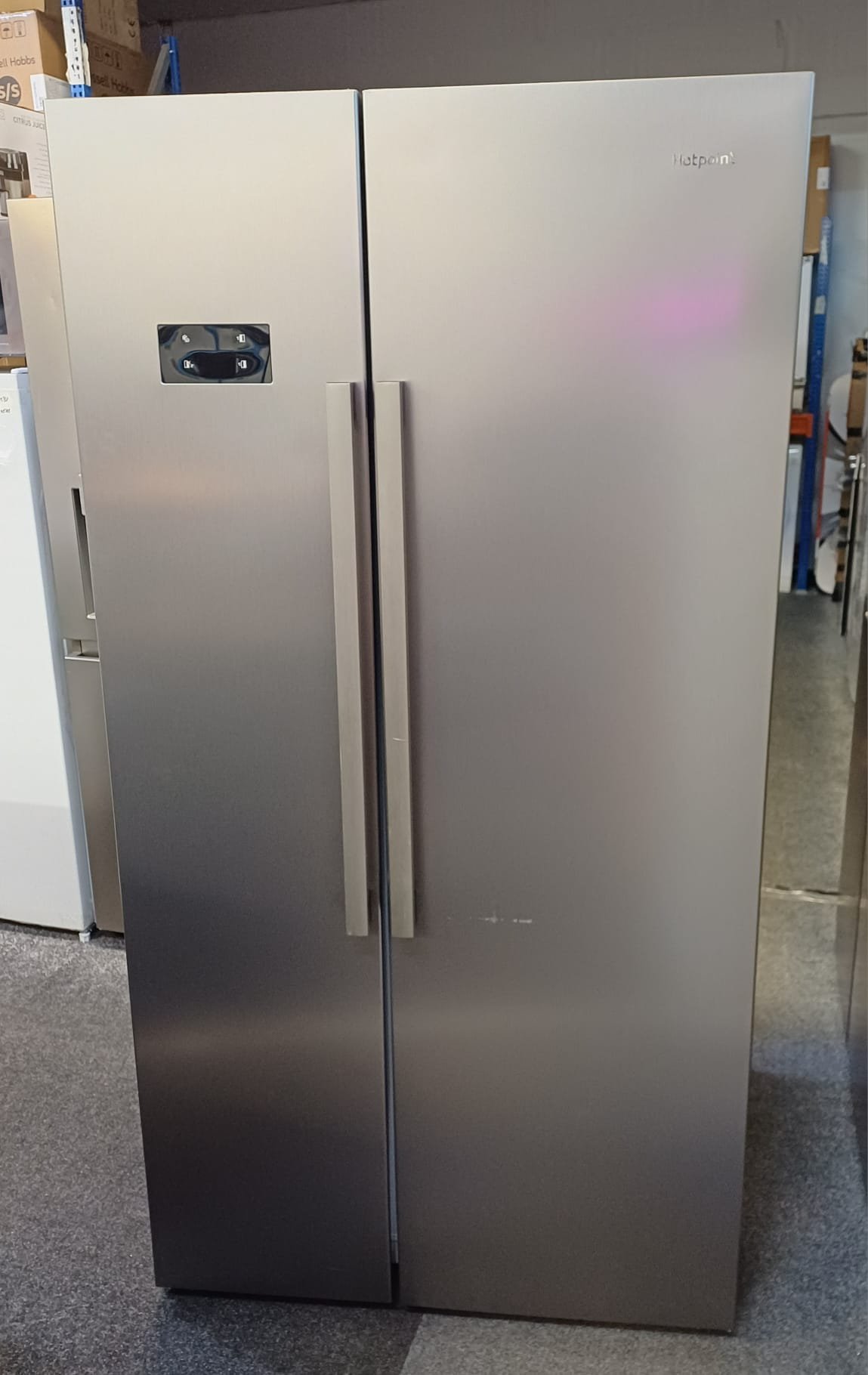 WhatsApp Image 2026-01-28 at 10.53.16 PM Hotpoint HPG2 6592 XP4UK American Fridge Freezer, Silver - Image 1
