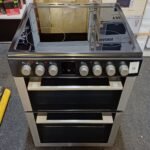 KENWOOD 60cm Electric Ceramic Cooker with Air Fry in stainess steel and Black