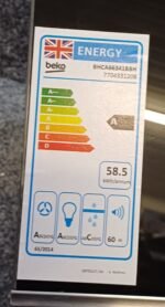 Beko BHCA66341 60cm Inclined Black Cooker Hood - Image 6