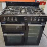 Flavel MLN9FRR Dual Fuel Range Cooker 90cm – Black