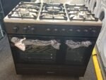 KENWOOD CK601G 90 cm Gas Range Cooker - Matt Black & Chrome