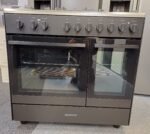 Kenwood CK601G 90cm Gas Range Cooker – Matt Black & Chrome