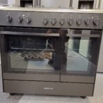 Kenwood CK601G 90cm Gas Range Cooker – Matt Black & Chrome