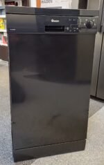 Swan slimline 45cm dishwasher in black - Image 2