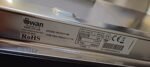 Swan slimline 45cm dishwasher in black - Image 5