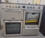 LEISURE Cookmaster CK100C210S Electric 100cm Ceramic Cooker Silver Chrome